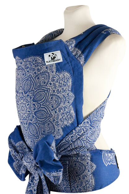 Adornos Indios Blue, HALF BUCKLE nosidełko ergonomiczne, [100% bawełna]