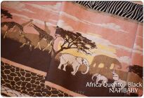 Africa Quente - Black, CHUSTA WIĄZANA, [50% len, 50% bawełna] chusta dla dziecka, chusty dla dzieci, chusta dla niemowląt, chusty dla niemowląt, chusta do noszenia dziecka, chusty do noszenia dzieci, bezpieczna chusta, bezpieczne chusty