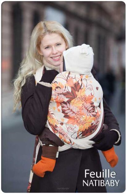 skrawki materiałów Natibaby wzór FEUILLE 200cm s1.jpg