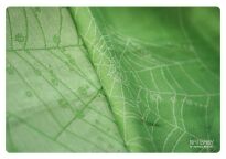 chusta kółkowa do noszenia dzieci Natibaby wzór Tela spiderweb_green3.jpg