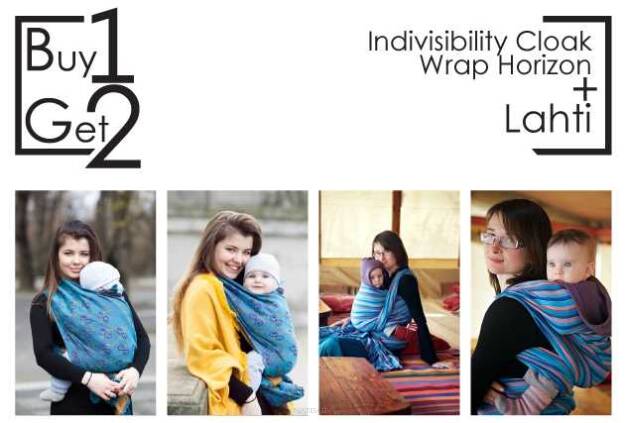 Buy1Get2 Indivisibility Cloak Wrap Horizon 3.6 ok.cen. + Lahti RING XS chusta dla dziecka, chusty dla dzieci, chusta dla niemowląt, chusty dla niemowląt, chusta do noszenia dziecka, chusty do noszenia dzieci, bezpieczna chusta, bezpieczne chusty