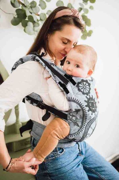 Steampunk Gears, NatiGrow nosidełko regulowane, [100% bawełna]