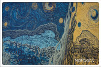 Starry Night Slimpy, CHUSTA KÓŁKOWA, [100% bawełna] chusta dla dziecka, chusty dla dzieci, chusta dla niemowląt, chusty dla niemowląt, chusta do noszenia dziecka, chusty do noszenia dzieci, bezpieczna chusta, bezpieczne chusty