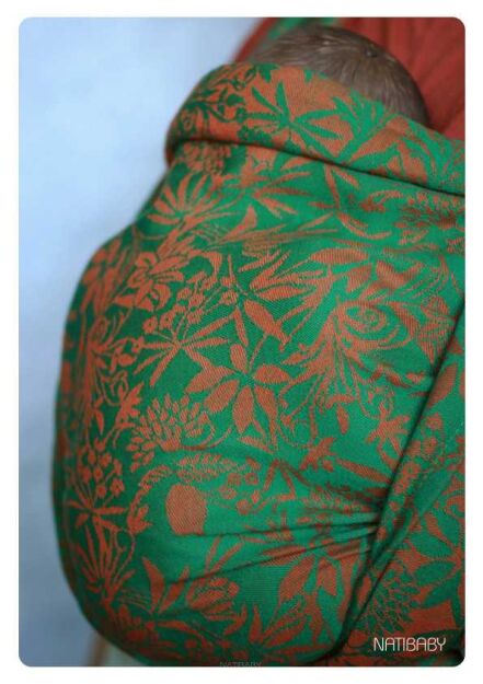 Passiflora Cardamon, CHUSTA WIĄZANA, [100% bawełna] chusta dla dziecka, chusty dla dzieci, chusta dla niemowląt, chusty dla niemowląt, chusta do noszenia dziecka, chusty do noszenia dzieci, bezpieczna chusta, bezpieczne chusty