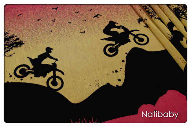Motocross Dakar, CHUSTA WIĄZANA, [100% bawełna] chusta dla dziecka, chusty dla dzieci, chusta dla niemowląt, chusty dla niemowląt, chusta do noszenia dziecka, chusty do noszenia dzieci, bezpieczna chusta, bezpieczne chusty