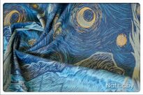 Starry Night Slimpy, CHUSTA WIĄZANA, [100% bawełna] chusta dla dziecka, chusty dla dzieci, chusta dla niemowląt, chusty dla niemowląt, chusta do noszenia dziecka, chusty do noszenia dzieci, bezpieczna chusta, bezpieczne chusty