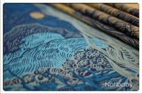 Starry Night Slimpy, CHUSTA WIĄZANA, [100% bawełna] chusta dla dziecka, chusty dla dzieci, chusta dla niemowląt, chusty dla niemowląt, chusta do noszenia dziecka, chusty do noszenia dzieci, bezpieczna chusta, bezpieczne chusty