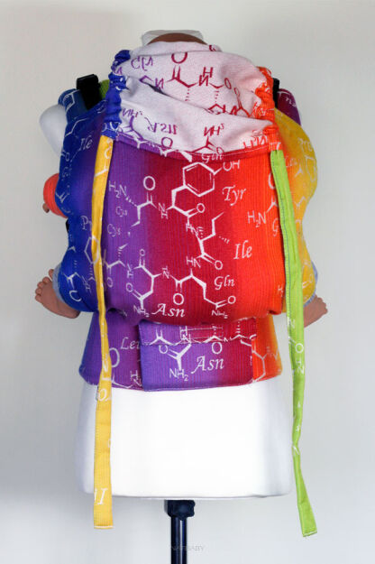 Oxytocin Rainbow, NATIGO nosidełko ergonomiczne, [100% bawełna]