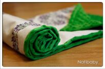 Kocyk NatiBlanket Kurpie Purple Natibaby Kurpie-Purple-5-.JPG