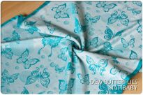 Dew Butterflies, CHUSTA KÓŁKOWA, [70% bawełna, 30% jedwab] chusta dla dziecka, chusty dla dzieci, chusta dla niemowląt, chusty dla niemowląt, chusta do noszenia dziecka, chusty do noszenia dzieci, bezpieczna chusta, bezpieczne chusty