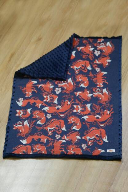 Kocyk NatiBlanket Foxes Orenji