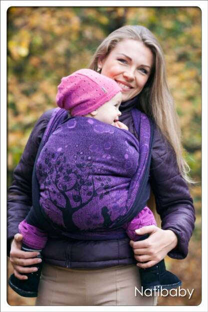 Bubbles Purple, CHUSTA KÓŁKOWA, ram.pł., [100% bawełna] chusta dla dziecka, chusty dla dzieci, chusta dla niemowląt, chusty dla niemowląt, chusta do noszenia dziecka, chusty do noszenia dzieci, bezpieczna chusta, bezpieczne chusty