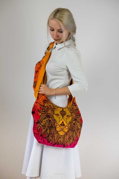 Torba Hobo Friendly Lion Red