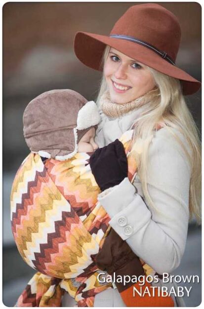 skrawki materiałów Natibaby wzór GALAPAGOS BROWN 200cm s3.jpg