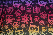 Mysterious Owls Night, CHUSTA WIĄZANA, [70% bawełna, 30% len] chusta dla dziecka, chusty dla dzieci, chusta dla niemowląt, chusty dla niemowląt, chusta do noszenia dziecka, chusty do noszenia dzieci, bezpieczna chusta, bezpieczne chusty