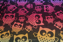 Mysterious Owls Night, CHUSTA WIĄZANA, [70% bawełna, 30% len] chusta dla dziecka, chusty dla dzieci, chusta dla niemowląt, chusty dla niemowląt, chusta do noszenia dziecka, chusty do noszenia dzieci, bezpieczna chusta, bezpieczne chusty