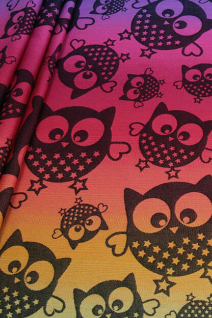 Mysterious Owls Night, CHUSTA DO NOSZENIA DZIECKA WIĄZANA, [60% bawełna, 40% len]