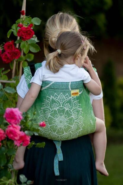 BABY Sibillinya Green, ONBUHIMO nosidełko ergonomiczne, [100% bawełna]