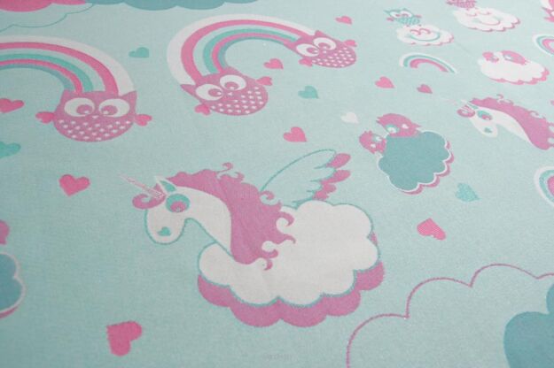 Unicorn Cotton Candy Glitter v3, CHUSTA DO NOSZENIA DZIECKA WIĄZANA, [90% bawełna, 10% poliester]