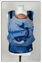Ocean Navy Blue, NATIGO NOSIDEŁKO ERGONOMICZNE, [100% bawełna] nosidełko dla dziecka, nosidełka dla dzieci, nosidło dla dziecka, nosidła dla dzieci, nosidełko, nosidło, nosidła, nosidełka, nosidełko ergonomiczne, nosidło ergonomiczne, nosidła ergonomiczne, nosidełka ergonomiczne, bezpieczne nosidełko