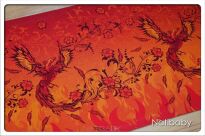 Glowing Phoenix, CHUSTA WIĄZANA, [100% bawełna] chusta dla dziecka, chusty dla dzieci, chusta dla niemowląt, chusty dla niemowląt, chusta do noszenia dziecka, chusty do noszenia dzieci, bezpieczna chusta, bezpieczne chusty