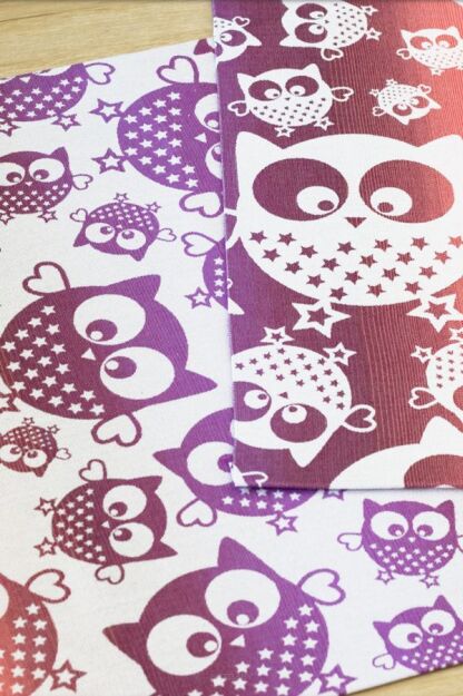 [1kg] Owls Purple, TEMATYCZNE SKRAWKI MNIEJSZE