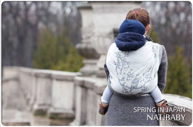 Spring In Japan, CHUSTA KÓŁKOWA, ram.pł., [75% bawełna, 25% len] chusta dla dziecka, chusty dla dzieci, chusta dla niemowląt, chusty dla niemowląt, chusta do noszenia dziecka, chusty do noszenia dzieci, bezpieczna chusta, bezpieczne chusty