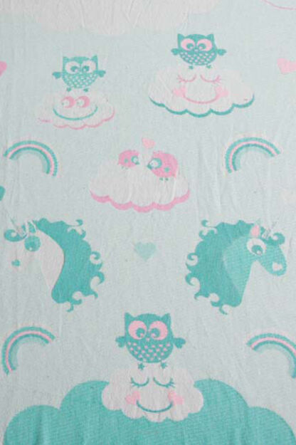 Unicorn Cotton Candy v1, CHUSTA KÓŁKOWA, [100% bawełna]
