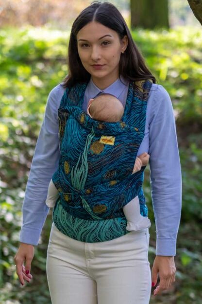 Starry Night, HALF BUCKLE nosidełko ergonomiczne, [100% bawełna]