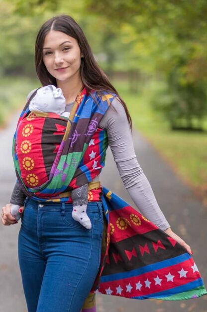 Courage, CHUSTA DO NOSZENIA DZIECKA WIĄZANA, [100% bawełna]