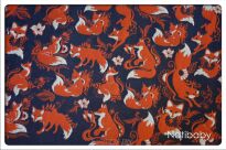 Foxes Orenji, CHUSTA WIĄZANA, [50% bawełna, 25% len, 25% merynos] chusta dla dziecka, chusty dla dzieci, chusta dla niemowląt, chusty dla niemowląt, chusta do noszenia dziecka, chusty do noszenia dzieci, bezpieczna chusta, bezpieczne chusty