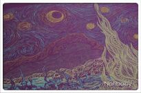 Starry Night Purple, CHUSTA KÓŁKOWA, [100% bawełna] chusta dla dziecka, chusty dla dzieci, chusta dla niemowląt, chusty dla niemowląt, chusta do noszenia dziecka, chusty do noszenia dzieci, bezpieczna chusta, bezpieczne chusty