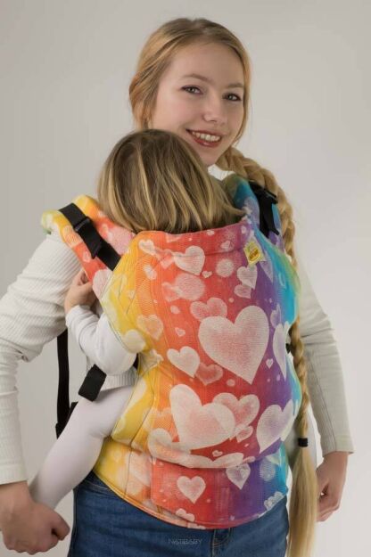 BABY Love Forever, NATIGO nosidełko ergonomiczne, [100% bawełna]