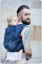 Fumus Navy, CHUSTA WIĄZANA, [70% wisk.z.bamb., 30% len] chusta dla dziecka, chusty dla dzieci, chusta dla niemowląt, chusty dla niemowląt, chusta do noszenia dziecka, chusty do noszenia dzieci, bezpieczna chusta, bezpieczne chusty