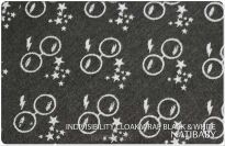 skrawki materiałów Natibaby wzór INDIVISIBILITY CLOAK WRAP BLACK & WHITE 180cm welna2.jpg