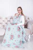 Sweet Roses, CHUSTA WIĄZANA, [100% bawełna] chusta dla dziecka, chusty dla dzieci, chusta dla niemowląt, chusty dla niemowląt, chusta do noszenia dziecka, chusty do noszenia dzieci, bezpieczna chusta, bezpieczne chusty