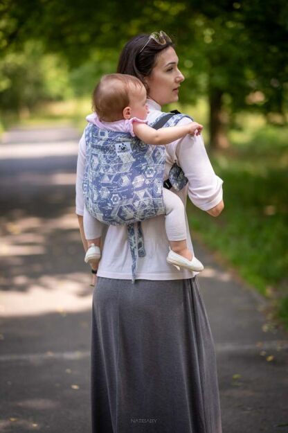 BABY Technology Indigo, ONBUHIMO nosidełko ergonomiczne, [100% bawełna]