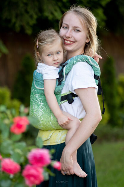 Sibillinya Light Green, NatiGrow nosidełko regulowane,  [70% bawełna, 30% konopie]