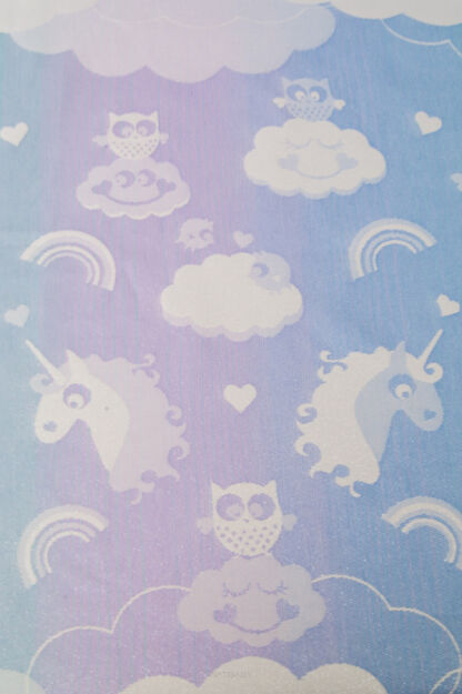 Unicorn Cotton Candy Aurora, CHUSTA KÓŁKOWA, [90% bawełna, 10% poliester]