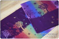 Nova Vida Rainbow, CHUSTA WIĄZANA, [70% bawełna, 30% len] chusta dla dziecka, chusty dla dzieci, chusta dla niemowląt, chusty dla niemowląt, chusta do noszenia dziecka, chusty do noszenia dzieci, bezpieczna chusta, bezpieczne chusty