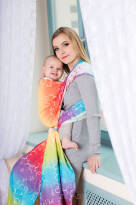 Oxytocin Rainbow Ii, CHUSTA WIĄZANA, [100% bawełna] chusta dla dziecka, chusty dla dzieci, chusta dla niemowląt, chusty dla niemowląt, chusta do noszenia dziecka, chusty do noszenia dzieci, bezpieczna chusta, bezpieczne chusty