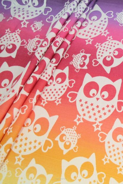 Mysterious Owls Day, CHUSTA DO NOSZENIA DZIECKA WIĄZANA, [60% bawełna, 25% len, 15% jedwab]