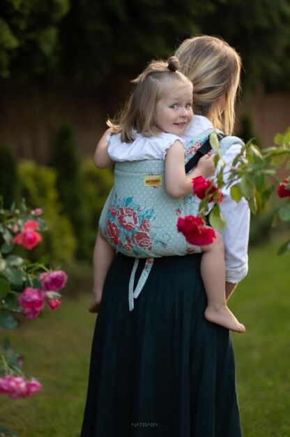 Sweet Roses, ONBUHIMO nosidełko ergonomiczne, [100% bawełna]