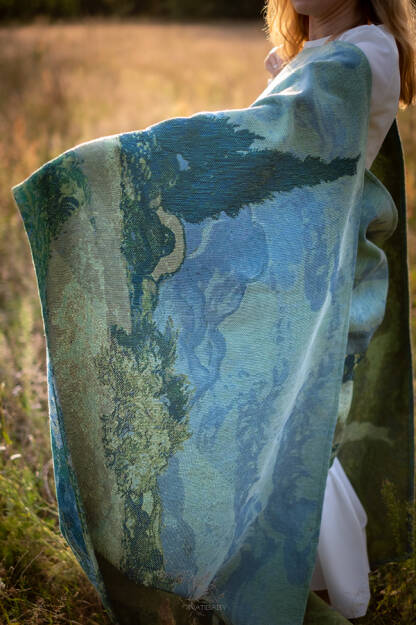 Wheat Field with Cypresses by van Gogh  [100% bawełna, ok.cen