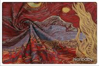 Starry Night Roava, CHUSTA WIĄZANA, [100% bawełna] chusta dla dziecka, chusty dla dzieci, chusta dla niemowląt, chusty dla niemowląt, chusta do noszenia dziecka, chusty do noszenia dzieci, bezpieczna chusta, bezpieczne chusty