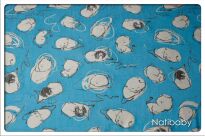 Kitty Turquoise, CHUSTA WIĄZANA, [75% bawełna, 25% konopie] chusta dla dziecka, chusty dla dzieci, chusta dla niemowląt, chusty dla niemowląt, chusta do noszenia dziecka, chusty do noszenia dzieci, bezpieczna chusta, bezpieczne chusty