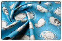 Kitty Turquoise, CHUSTA WIĄZANA, [75% bawełna, 25% konopie] chusta dla dziecka, chusty dla dzieci, chusta dla niemowląt, chusty dla niemowląt, chusta do noszenia dziecka, chusty do noszenia dzieci, bezpieczna chusta, bezpieczne chusty