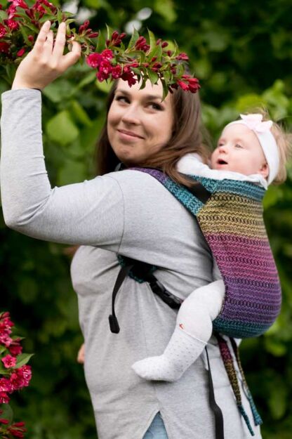 Rainbow Roam, ONBUHIMO nosidełko ergonomiczne, [100% bawełna]