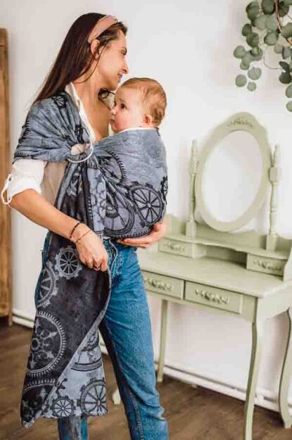 Steampunk Gears, CHUSTA KÓŁKOWA [100% bawełna]