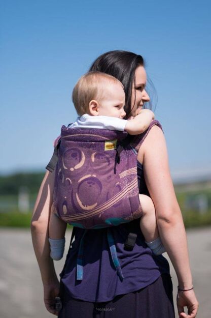 BABY Purple Planets, ONBUHIMO nosidełko ergonomiczne, [100% bawełna]